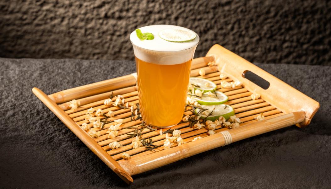 火鍋春季甜品，加盟店新品，抹茶奶豆腐！